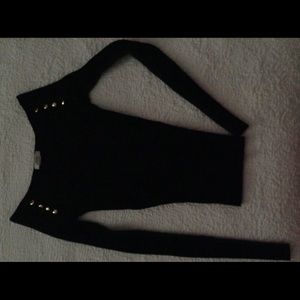 Elegant evening ribbed top